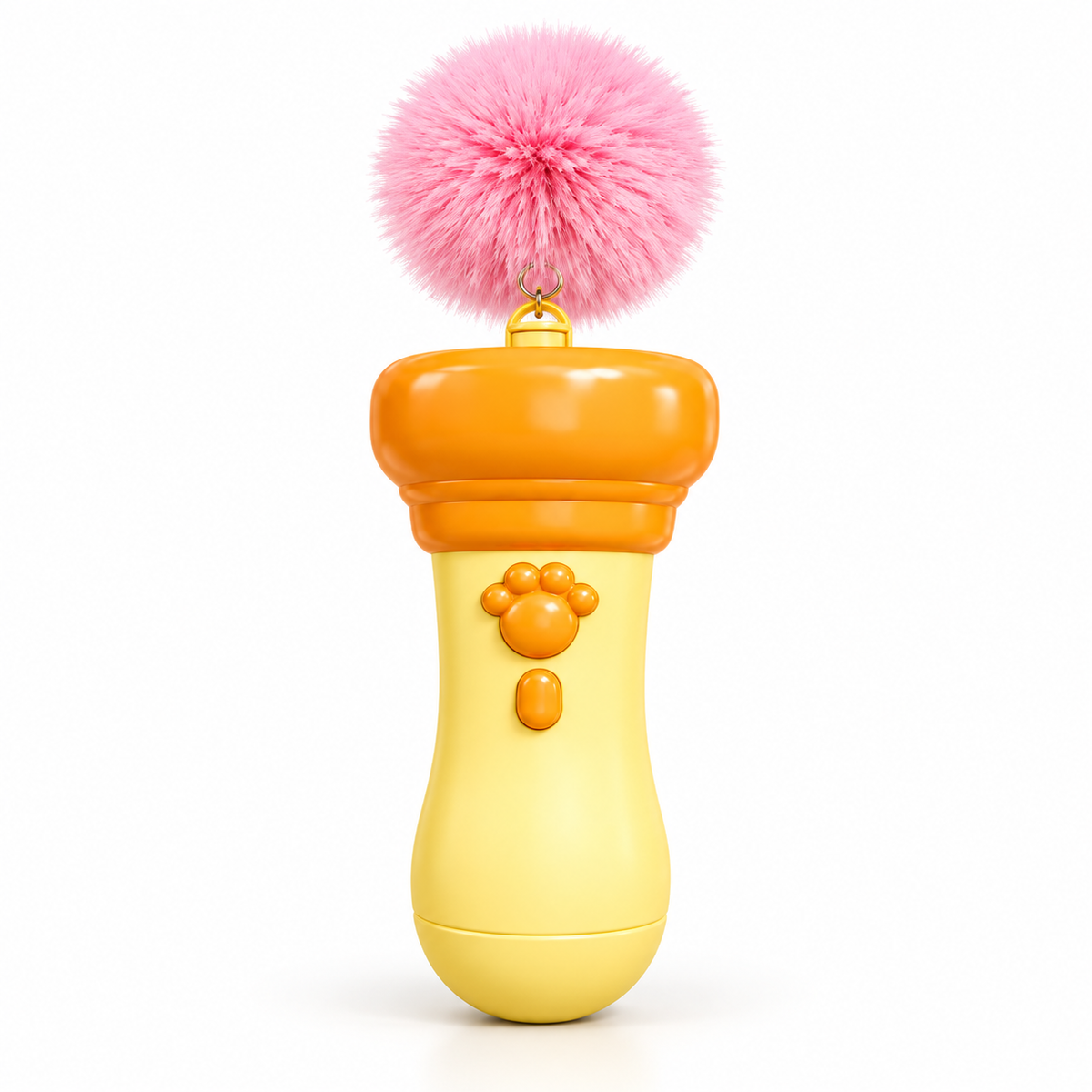 Interactive Cat Teaser Launcher – Retractable Pom-Pom Toy for Cats