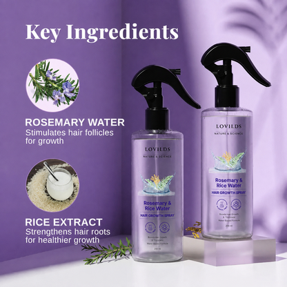 LOVILDS Rosemary & Rice Water Hair Spray