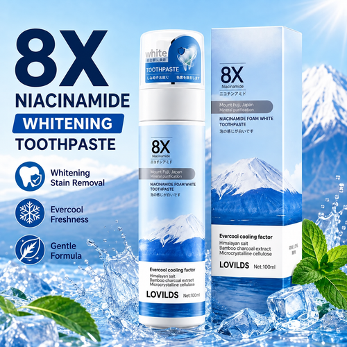 8X Niacinamide Foaming Toothpaste — Fresh Breath & Brighter-Looking Teeth