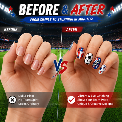⚽ Game Day Nail Art Marker Set – 12 Vibrant Colors for Eye-Catching Fan Nails 🏆