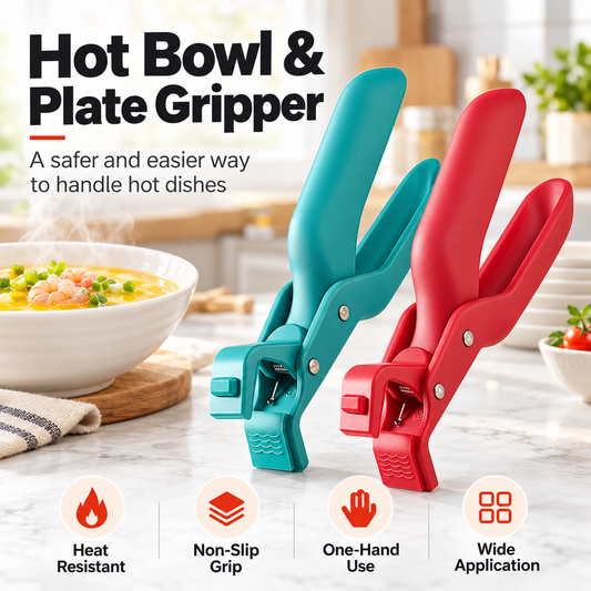 Hot Bowl & Plate Gripper – Heat-Resistant Kitchen Lifting Tool