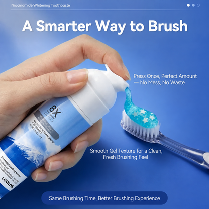 8X Niacinamide Foaming Toothpaste — Fresh Breath & Brighter-Looking Teeth