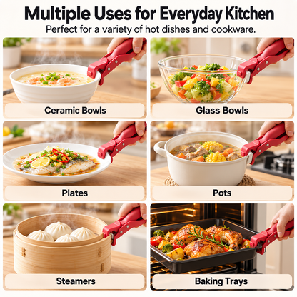 Hot Bowl & Plate Gripper – Heat-Resistant Kitchen Lifting Tool
