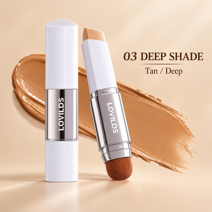 LOVILDS 2-in-1 Color-Changing Foundation Stick – Seamless Coverage & Natural-Looking Finish