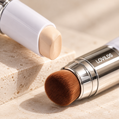 LOVILDS 2-in-1 Color-Changing Foundation Stick – Seamless Coverage & Natural-Looking Finish