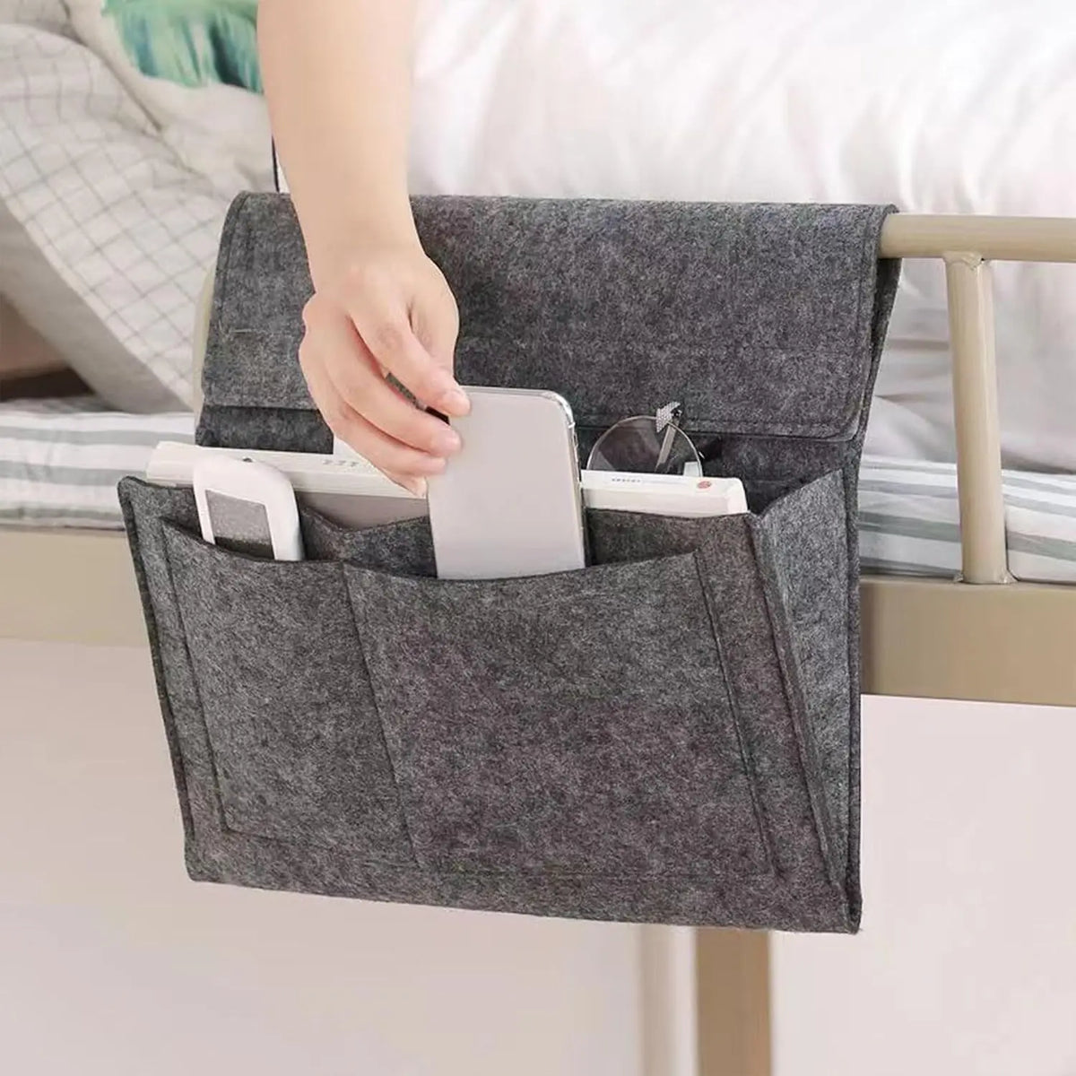 5-Pocket Felt Bedside Caddy